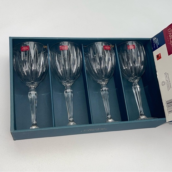 NWT Cristal D’Arques Set Of 4 Classic Goblet Wine Glasses - Picture 9 of 11